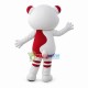 Active Cartoon Circle Tiger Mascot Costume Active Cartoon Circle Tiger Mascot Costume