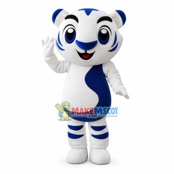 Active Cartoon Circle Tiger Mascot Costume