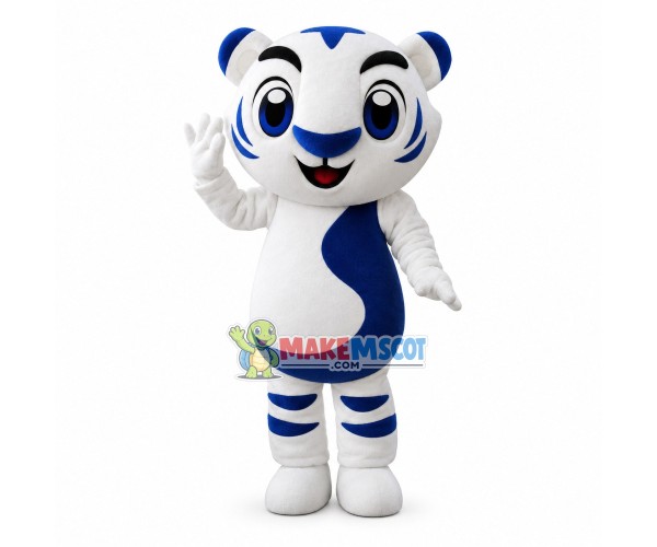 Active Cartoon Circle Tiger Mascot Costume Active Cartoon Circle Tiger Mascot Costume