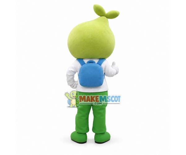 Green Doll Mascot Costume for Theme Party Green Doll Mascot Costume for Theme Party