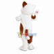 Gluttonous Cat With Name Tag Mascot Costume