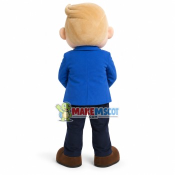 Mr Principal With Stylish Hairstyle Mascot Costume Mr Principal With Stylish Hairstyle Mascot Costume