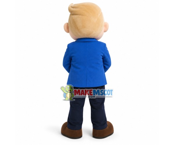 Mr Principal With Stylish Hairstyle Mascot Costume