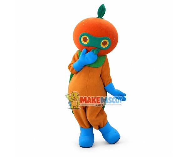 The Shy Red Orange Doll Mascot Costume The Shy Red Orange Doll Mascot Costume