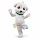 Thumping Amiable White Puppy Mascot Costume Thumping Amiable White Puppy Mascot Costume