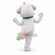 Thumping Amiable White Puppy Mascot Costume Thumping Amiable White Puppy Mascot Costume