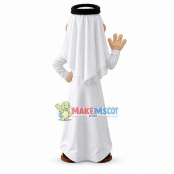 Priest In The White Robe Mascot Costume