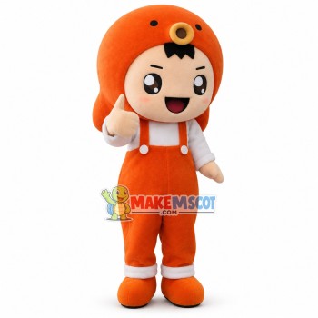 Cute Girl In Octopus Hat Mascot Costume Cute Girl In Octopus Hat Mascot Costume
