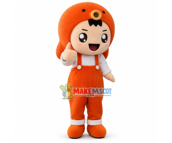 Cute Girl In Octopus Hat Mascot Costume Cute Girl In Octopus Hat Mascot Costume