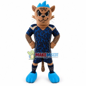 High-spirited Leopard Player Mascot Costume High-spirited Leopard Player Mascot Costume