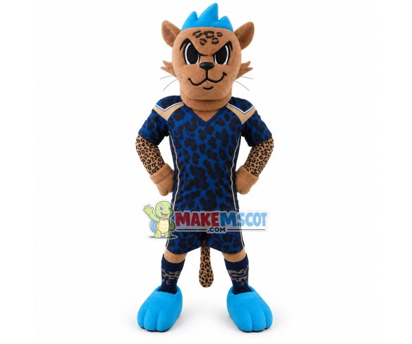 High-spirited Leopard Player Mascot Costume High-spirited Leopard Player Mascot Costume