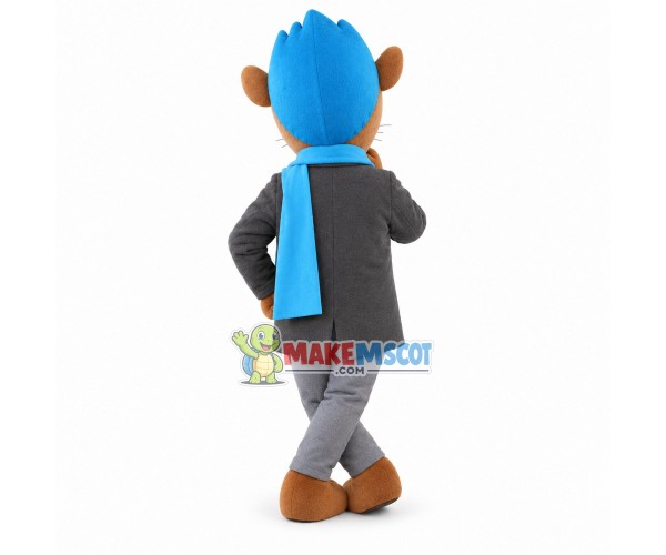 Brown Leopard With Medal Sacrf Mascot Costume Brown Leopard With Medal Sacrf Mascot Costume