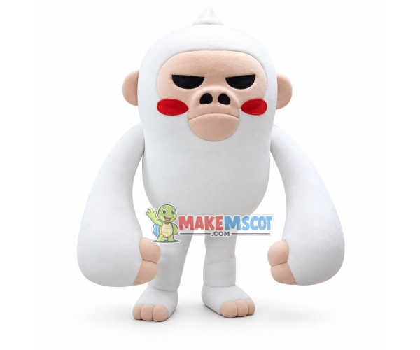 Angry The White Gibbon Mascot Costume