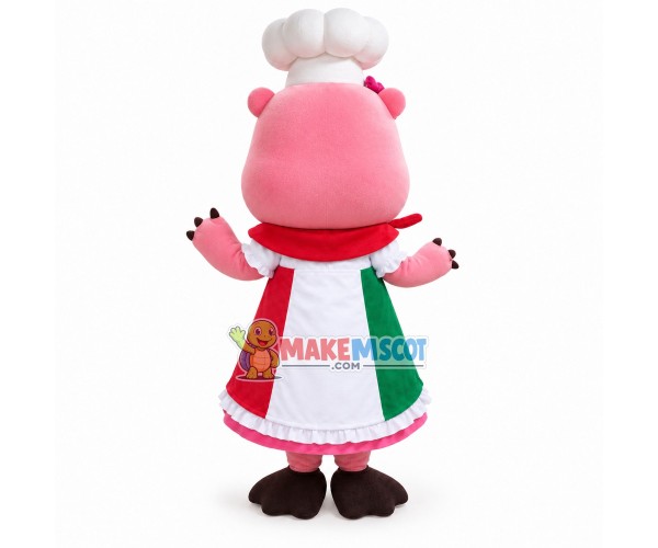 Chef Bear of Italian Restaurant Mascot Costume Chef Bear of Italian Restaurant Mascot Costume