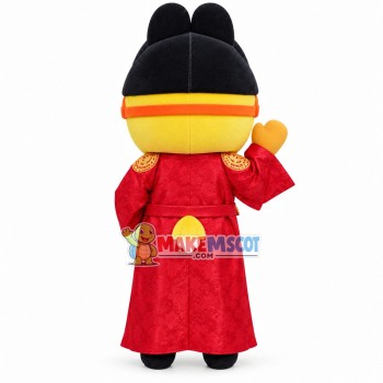 Pororo In The Korean Emperor Suit Mascot Costume Pororo In The Korean Emperor Suit Mascot Costume