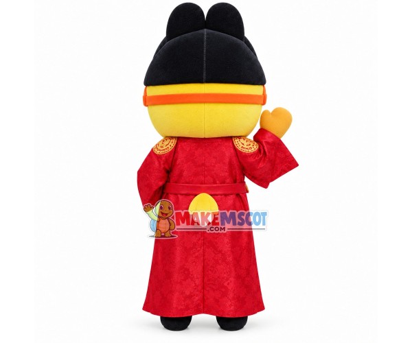 Pororo In The Korean Emperor Suit Mascot Costume Pororo In The Korean Emperor Suit Mascot Costume