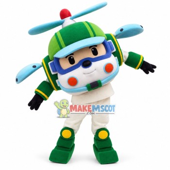 Haili Helicopter Deformation Robot Mascot Costume