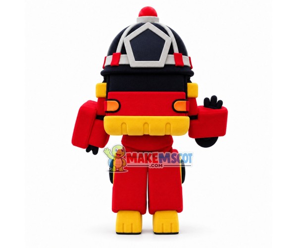 Roy Fire Truck Deformation Robot Mascot Costume Roy Fire Truck Deformation Robot Mascot Costume