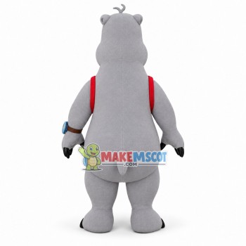 Curious the Bear Backkom Mascot Costume Curious the Bear Backkom Mascot Costume