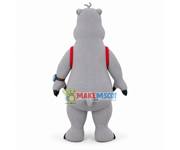 Curious the Bear Backkom Mascot Costume Curious the Bear Backkom Mascot Costume