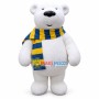 Polar Bear With Color Block Scarf Mascot Costume