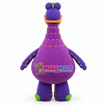 Stitched Zipper Dinosaur Muppet Mascot Costume Stitched Zipper Dinosaur Muppet Mascot Costume