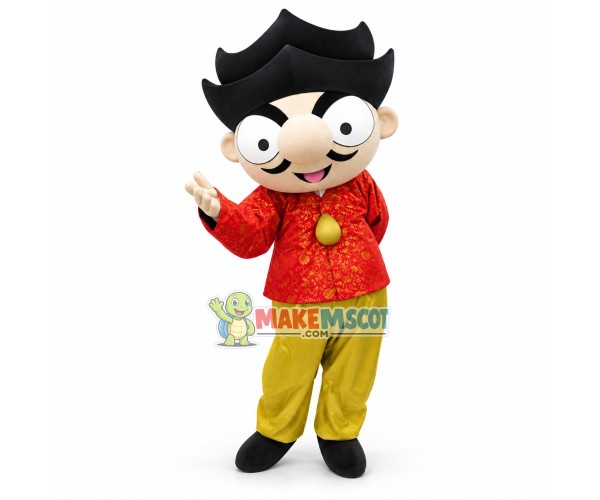 Calculated Shrewd Businessman Mascot Costume Calculated Shrewd Businessman Mascot Costume