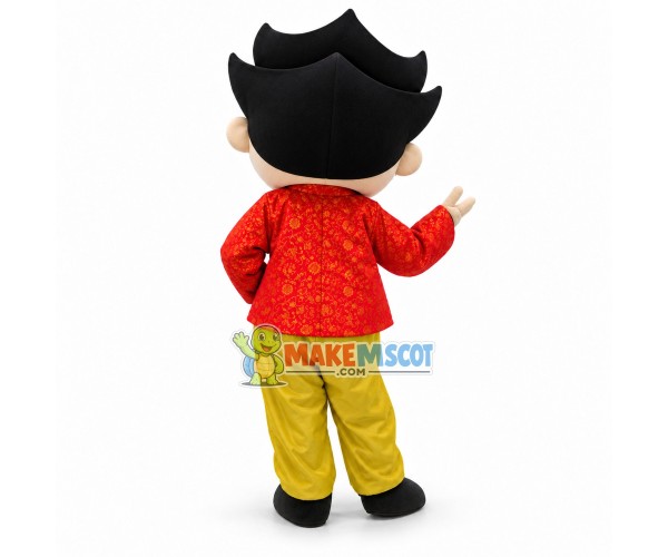 Calculated Shrewd Businessman Mascot Costume