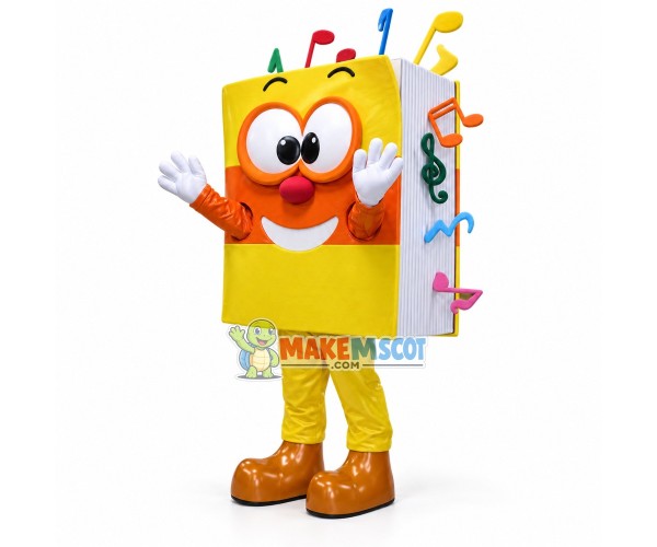 Thick Sheet of Music Score Mascot Costume