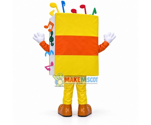 Thick Sheet of Music Score Mascot Costume