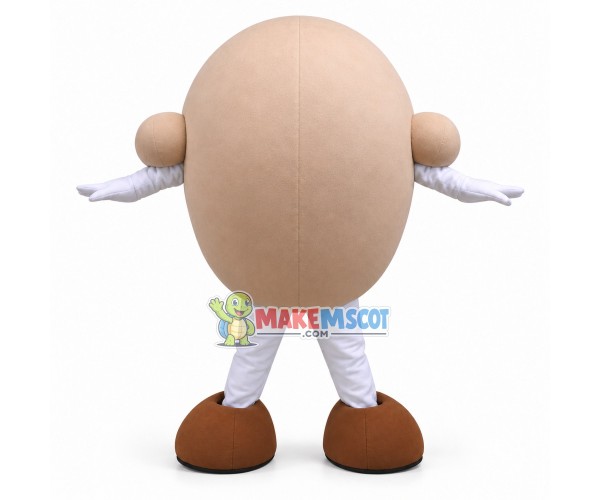Cartoon The Big-eyed Duck Egg Mascot Costume Cartoon The Big-eyed Duck Egg Mascot Costume