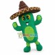 Cheerful Desert Cactus Mascot Costume Cheerful Desert Cactus Mascot Costume