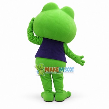 Anxious Big Mouth Frog Mascot Costume