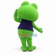 Anxious Big Mouth Frog Mascot Costume Anxious Big Mouth Frog Mascot Costume