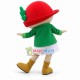 Cartoon Doll With Matsuba Hat Mascot Costume