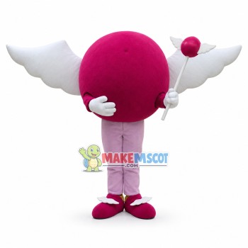 Creative The Pinky Girl Sign Mascot Costume Creative The Pinky Girl Sign Mascot Costume