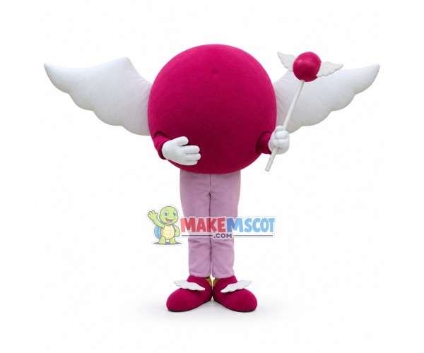 Creative The Pinky Girl Sign Mascot Costume Creative The Pinky Girl Sign Mascot Costume
