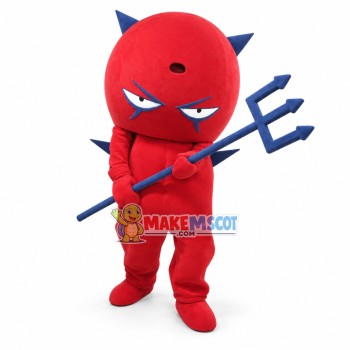 Adult Sharp Ears Red Devil Mascot Costume Adult Sharp Ears Red Devil Mascot Costume