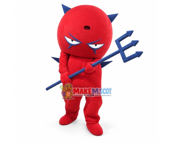 Adult Sharp Ears Red Devil Mascot Costume Adult Sharp Ears Red Devil Mascot Costume