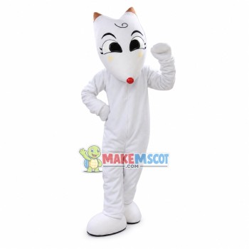 Enchanting Arctic Fox Mascot Costume Enchanting Arctic Fox Mascot Costume