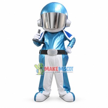 Helmet Man of Recruitment System Mascot Costume
