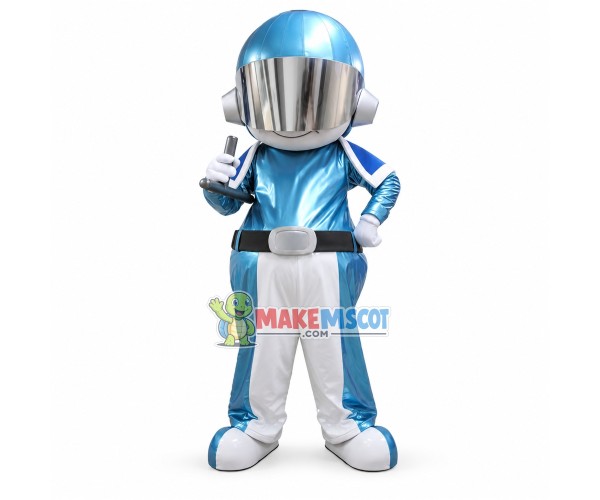 Helmet Man of Recruitment System Mascot Costume