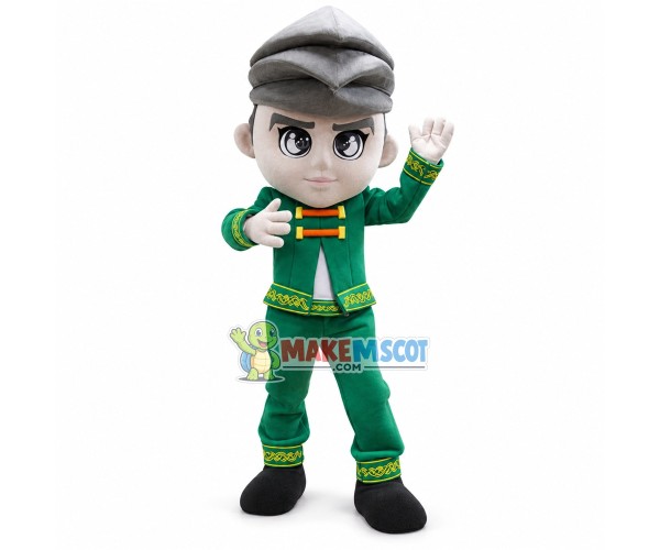 Handsome Tibetan Little Boy Mascot Costume Handsome Tibetan Little Boy Mascot Costume