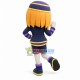 Brave Uyghur Blonde Girl Mascot Costume