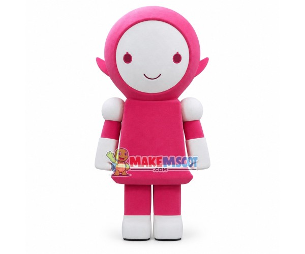 Adult Cartoon Round Face Doll Mascot Costume Adult Cartoon Round Face Doll Mascot Costume