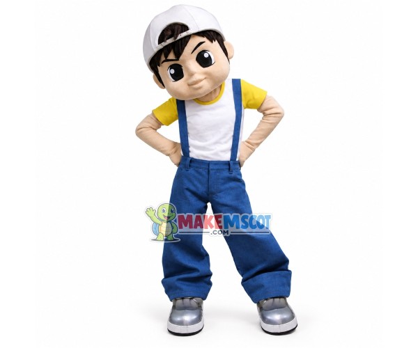 Energetic Youth Teen Mascot Costume Energetic Youth Teen Mascot Costume