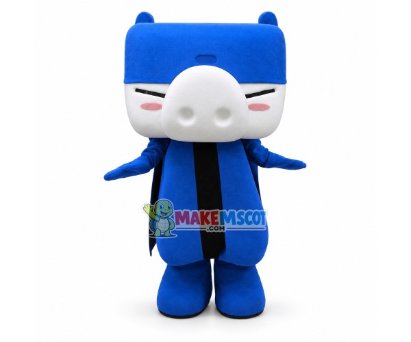 Blue Pig Storage Basket Mascot Costume Blue Pig Storage Basket Mascot Costume