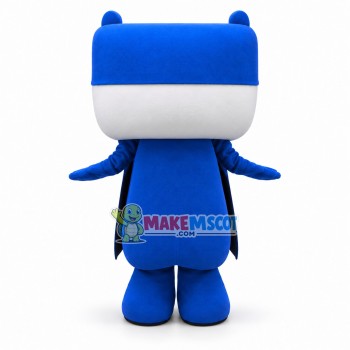 Blue Pig Storage Basket Mascot Costume