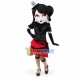 Diablo Woman With Skull Earrings Mascot Costume