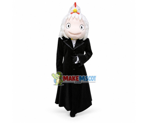 Mysterious Chicken Head Miko Mascot Costume Mysterious Chicken Head Miko Mascot Costume
